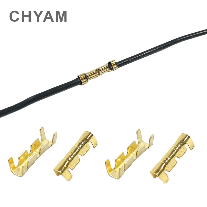 

50pcs/100pcs Copper Cold Terminal 453 U-shaped Terminals 22AWG-15AWG Tab Inserts Fast Connectors Small Teeth Fascia 0.5-1.5mm2