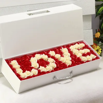 Имитация поддельного Розового мыла, букет на День святого Валентина, Подарочная коробка, подарок на день рождения для девушек, подруг, сделай сам, корейское творчество, Роза навсегда - Цвет: 15