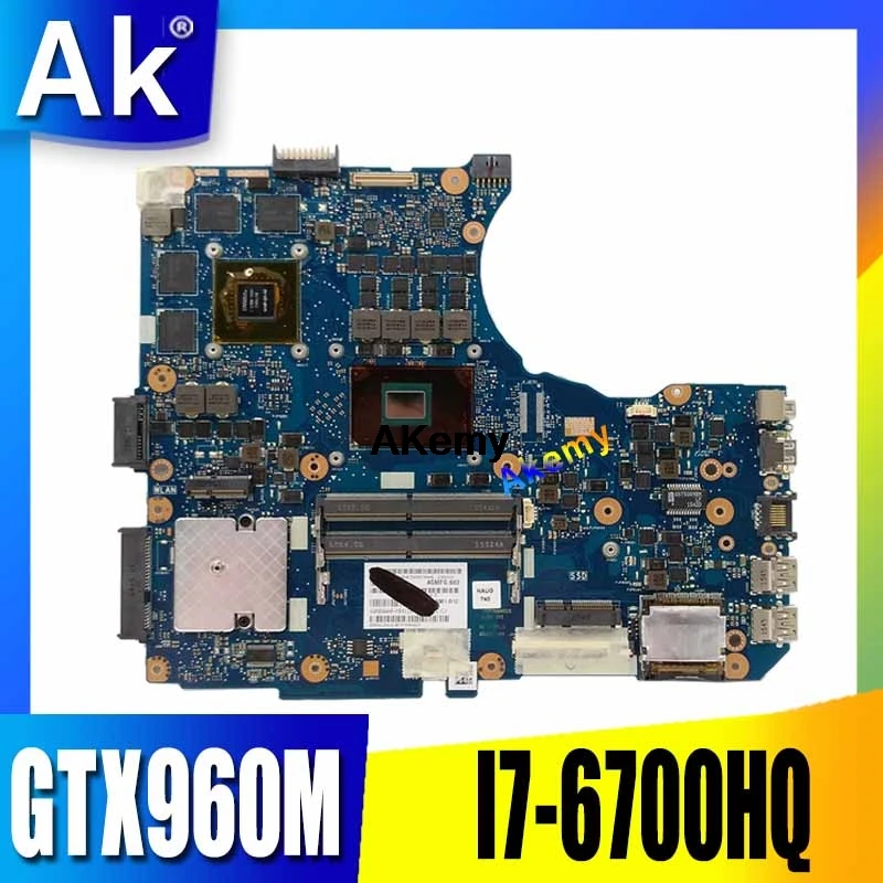 

AK N551VW Motherboard GTX960M I7-6700HQ For ASUS G551V FX551V G551VW FX51VW laptop Motherboard N551VW Mainboard N551VW