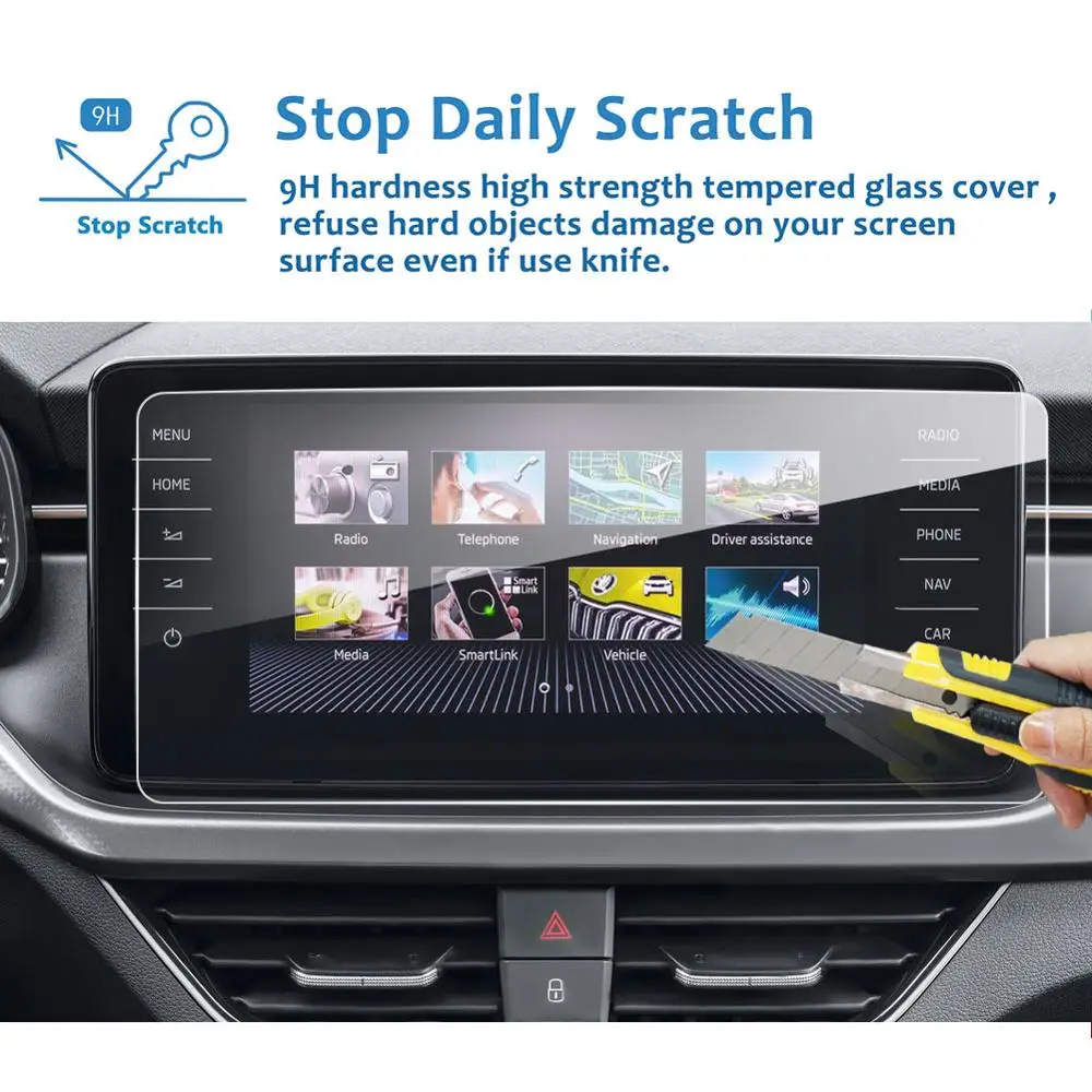 lfotpp for kamiq scala amundsen 2020 2021 9 2 inch car gps navigation center touch display tempered glass screen protector free global shipping