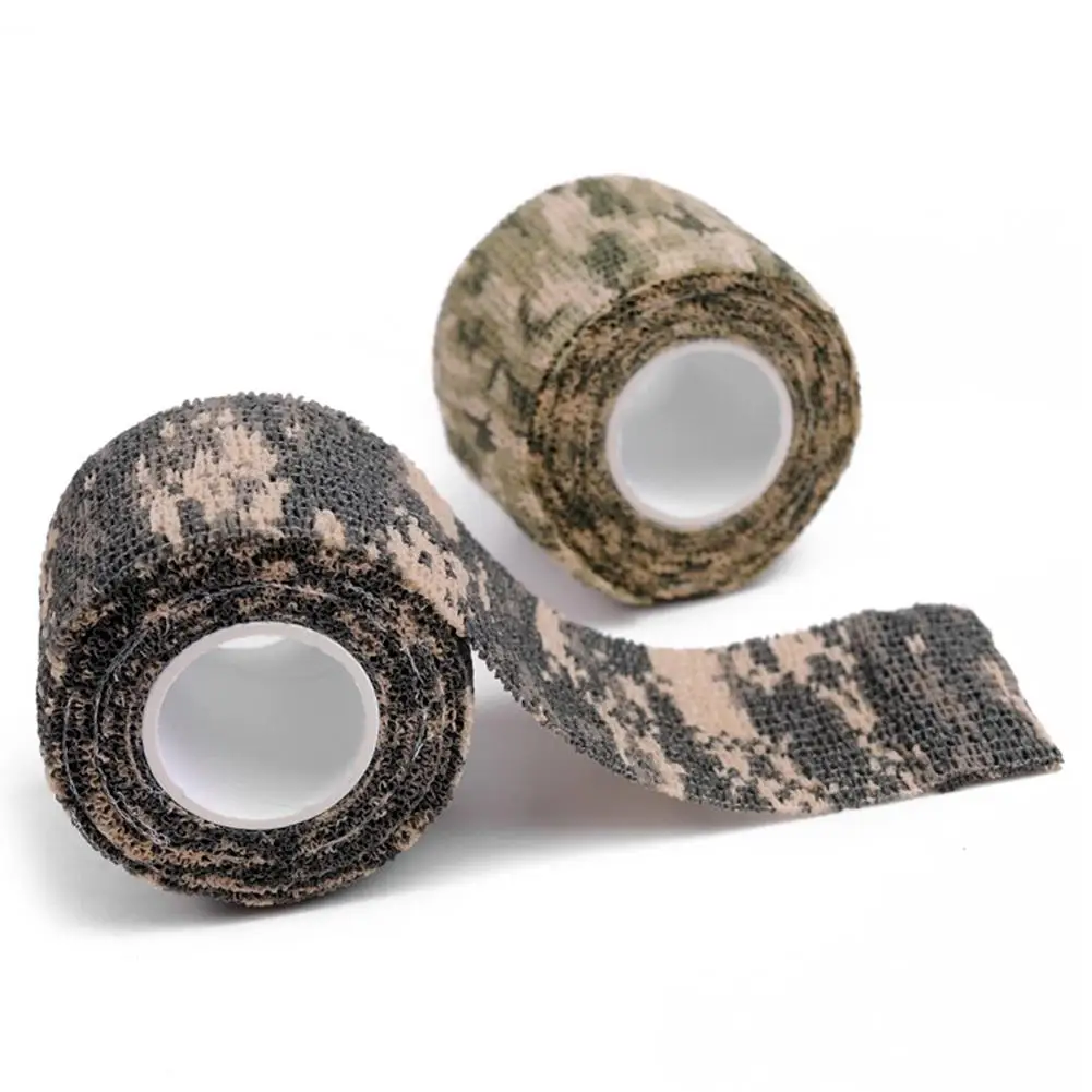 

Self-adhesive Reused Non-woven Fabric Outdoor Camouflage Wrap Tape Camo Stealth Tape for Hunting Rifle Bicycle Telescope Random