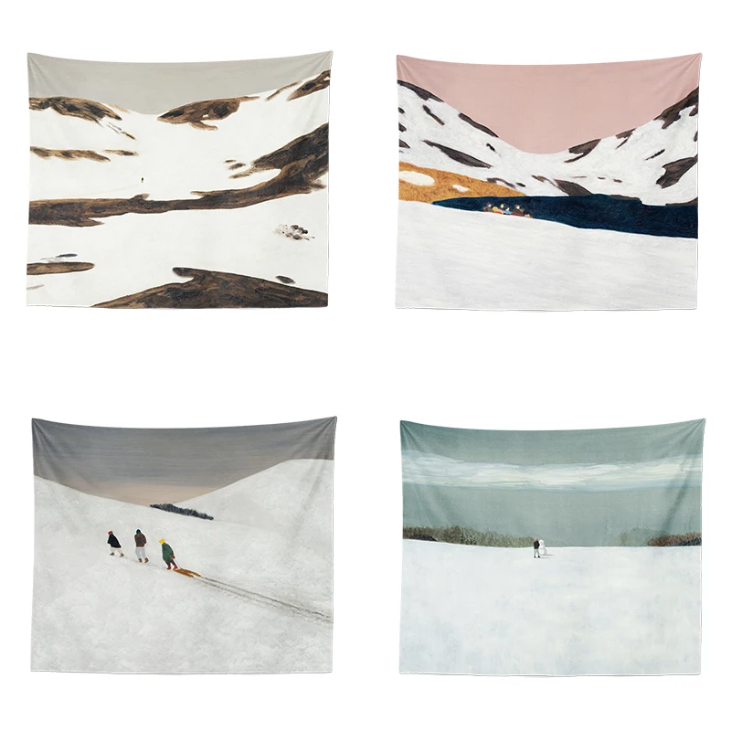 Настенный гобелен с рисунком масляной живописи подвесное украшение для спальни |