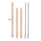 Качели-попугаи с металлической подвесной цепью, деревянная подставка для курицы, окуня, аксессуары для курятника, игрушки для какаду ара