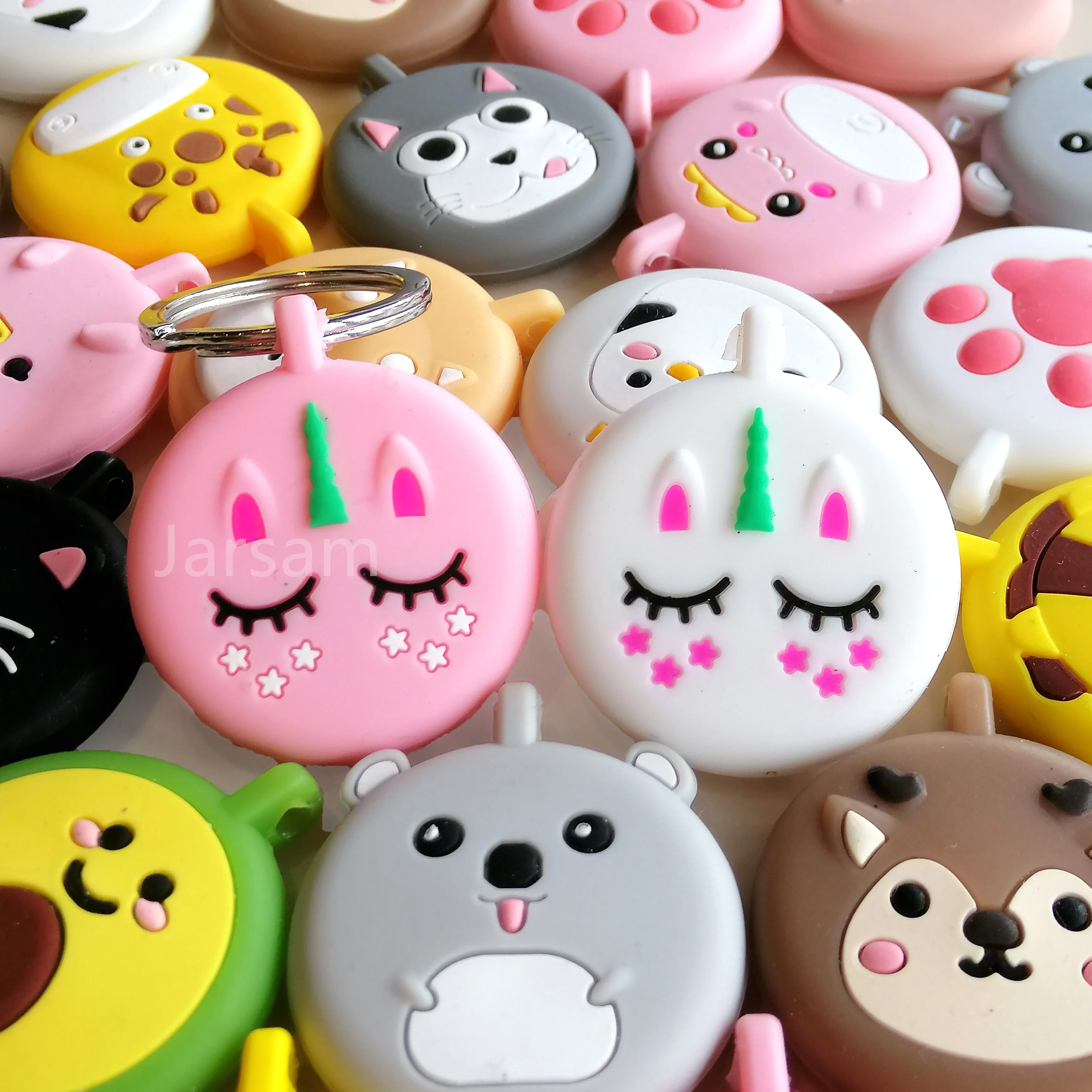 

cute For airtags Cover dog cartoon Silicone Protective case For air tags keychain Locator Tracker case