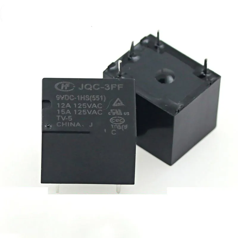 5 шт. 4-контактный hf-jqc-3ff-5 005 9 009 12 012 24 024 vdc-1hs реле | Обустройство дома