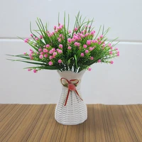 small fresh plastic flower potted simulation artificial flower indoor living room dining room decoration green plant flowers and