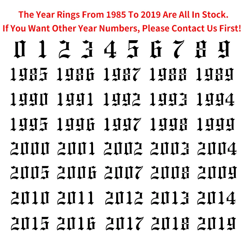 Кольца из нержавеющей стали с цифрами для женщин и мужчин обручальные открытые