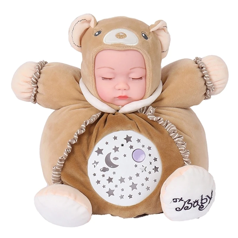 

40cm Cute Bear Soft Plush Doll Toy Panoramic Starry Sky Projection Light Night 54DF