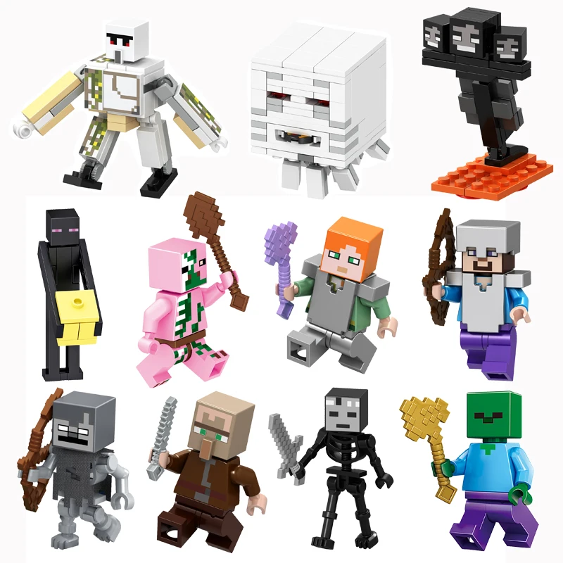 

My world series Lego building block doll assemble children's toys village house doll model