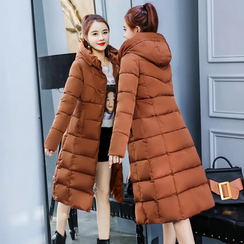 Parka women winter basic jackets female coats hooded warm cotton coats women down jackets 2019 solid outwear coats women jackets