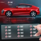 Наклейки на боковое окно автомобиля, логотип автомобиля, индивидуальная наклейка, аксессуары для Fiat 500 Punto Idea Stilo Ducato Grande Linea Tipo микроавтобуса