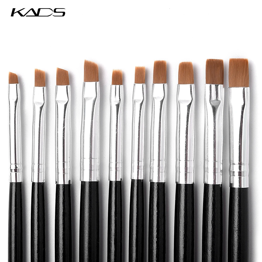 Kads 10 шт./компл. Décoration d'ongles Дизайн Cepillos спираль гелевая ручка подсказки для