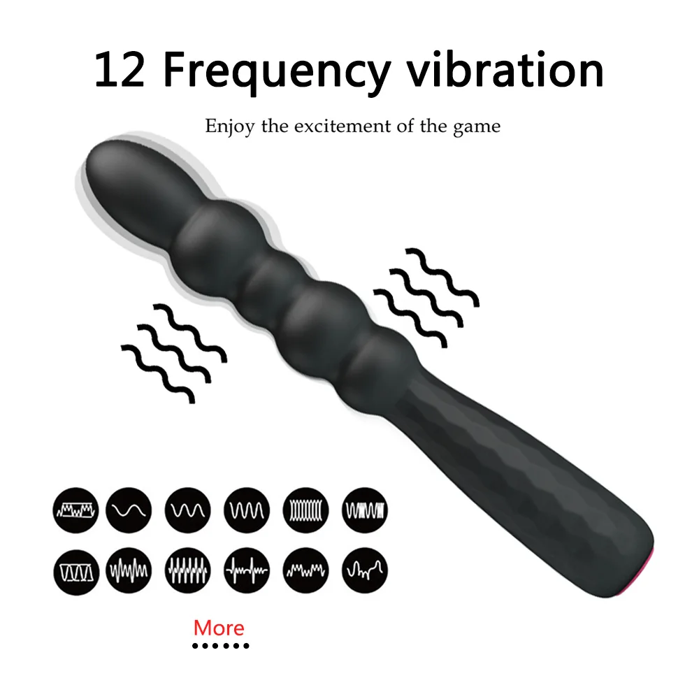 Buttplug Prostate Massager Wand Anal Beads Vibrators for Women Vibrate Butt Plug Men Erotic Toys Couples | Красота и здоровье