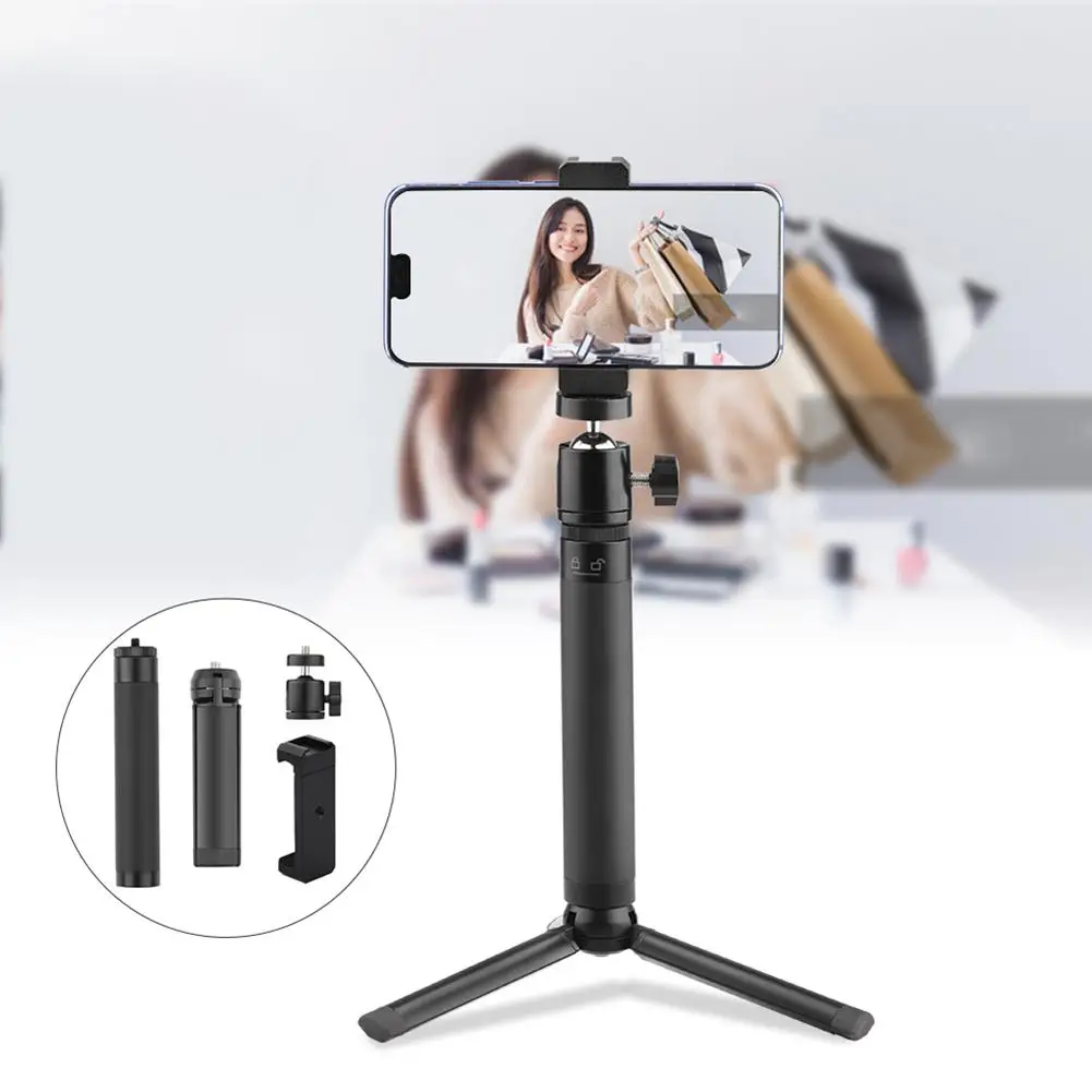 

4 Piece/Set Cell Phone Live Broadcast Tripod Stand Desktop Selfie Extension Rod