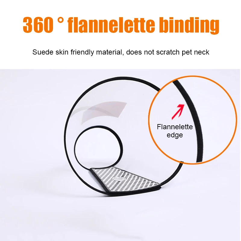 Ошейник для собак конус Регулируемый ошейник восстановления домашних животных