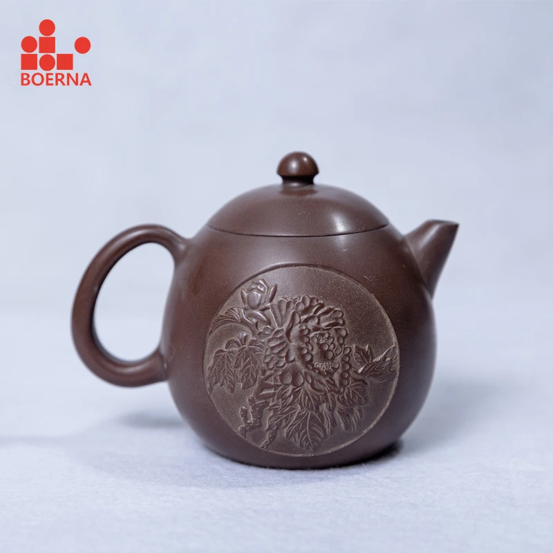BOERNA Longdan чайник Красота ручной работы с Nixing глины Qinzhou Тао чайный набор из Горячая