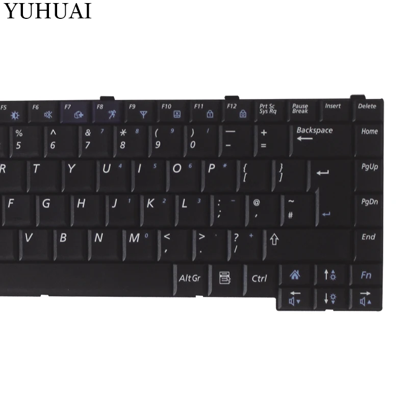 Новая клавиатура для компьютера c английской раскладкой для samsung q308 q310 черная Британская клавиатура
