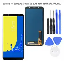 AMOLED LCD Display Touch Screen Digitizer Replacement Tool Kit for Samsung J8/DS Mobile Phone Parts Phone Repair Tools