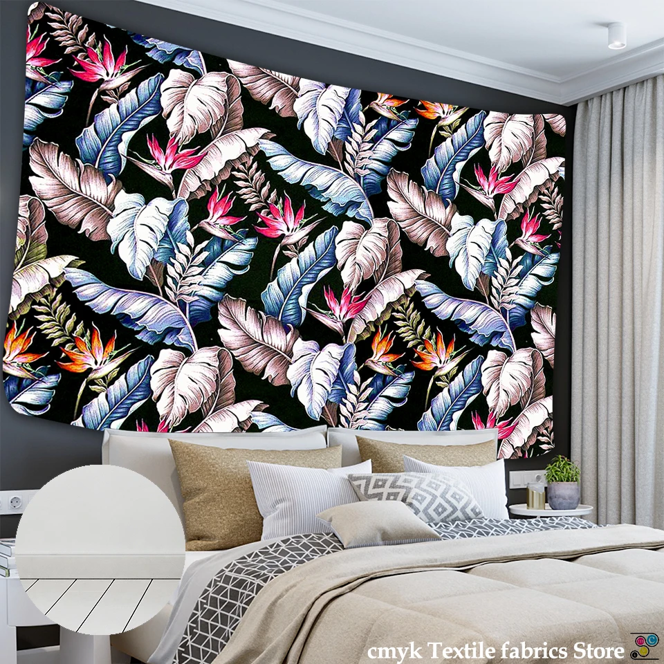 Настенная психоделическая скатерть с изображением фруктов перьев мандалы