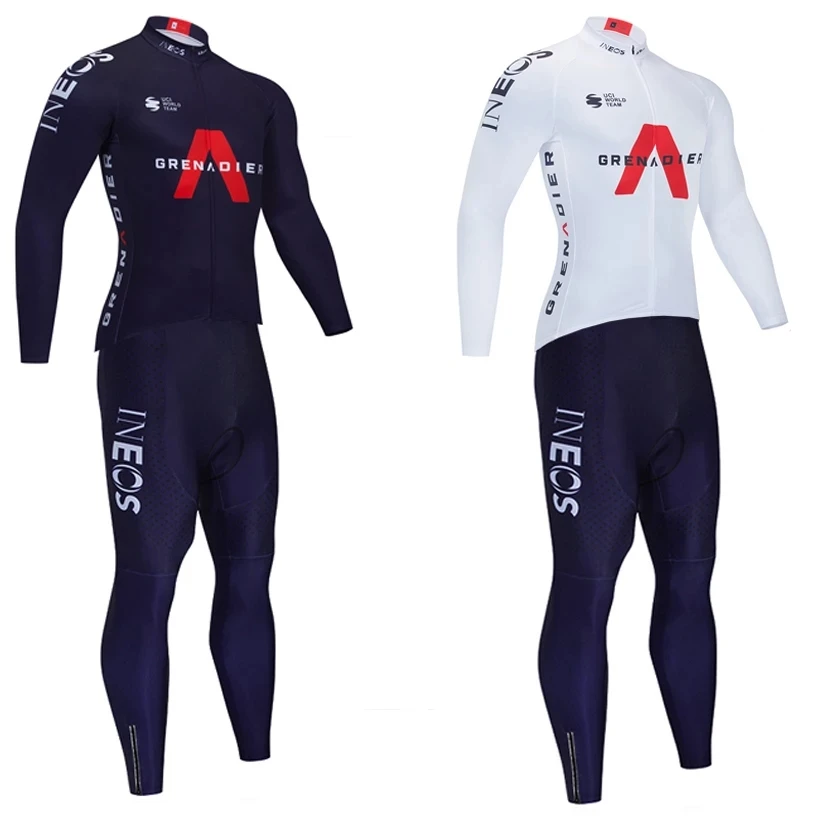 

Winter 2021 New INEOS cycling jersey Sportswear 20D Bike Pants men long Ropa Ciclismo Thermal Fleece bicycling Maillot Culotte