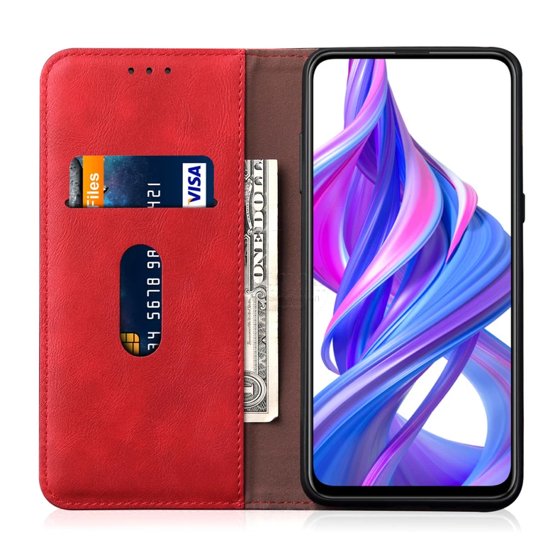 Роскошный тонкий кожаный флип-чехол в стиле ретро для huawei Honor 9X Чехол-кошелек с подставкой для карт Магнитный чехол-книжка для Honor 9X Премиум чехол s