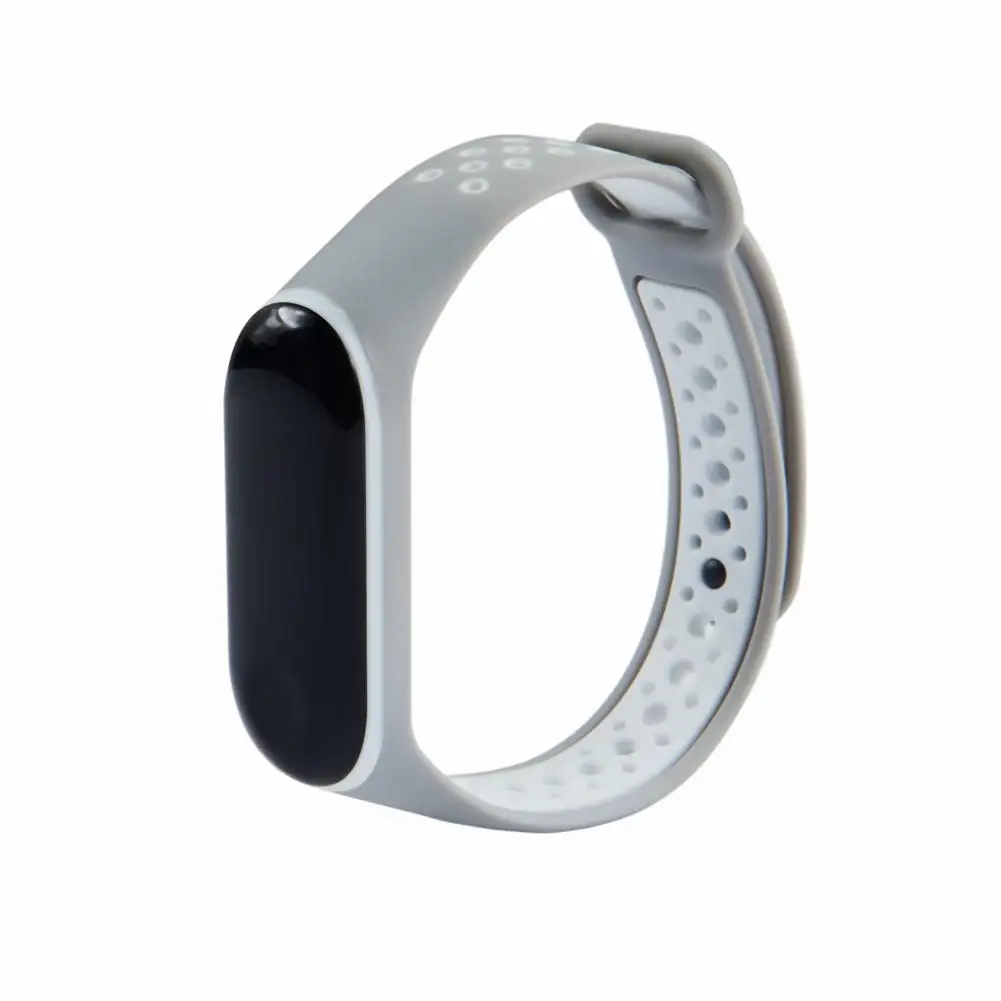 Для mi band 4 спортивный браслет сменный ремешок силиконовый двойной цвет дышащий ремешок для часов для Xiaomi mi band 4 mi band 3