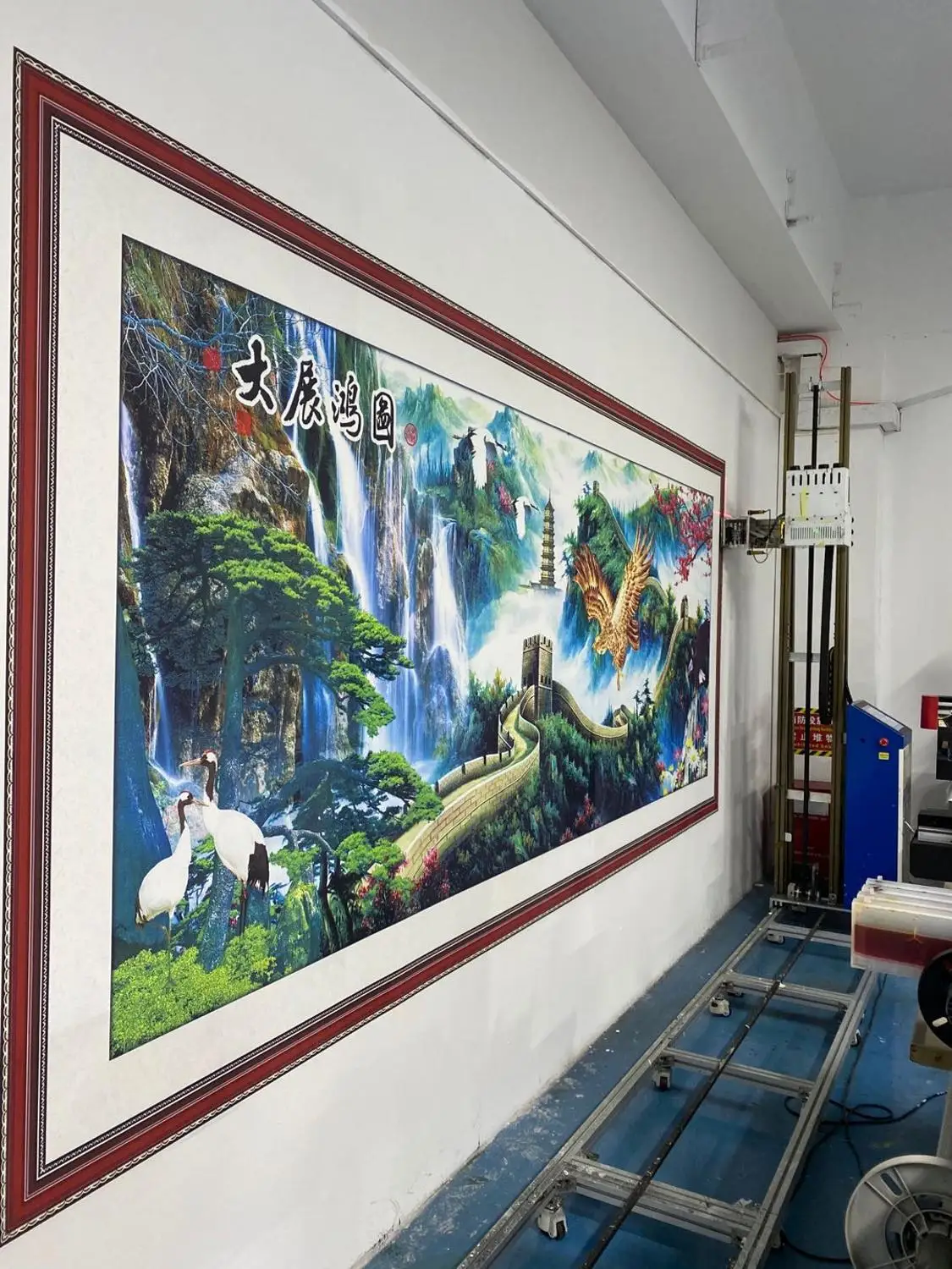 Металлический стеклянный керамический вертикальный настенный 3D-принтер