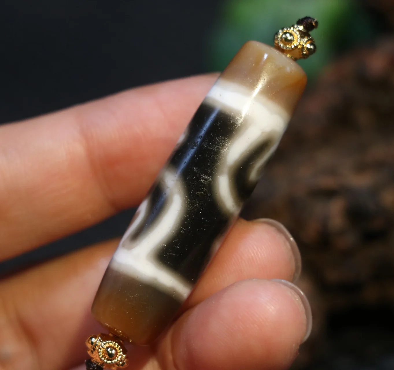 Magic Power Tibetan Agate Treasure Bottle Protect Safe dZi Bead Pendant Amulet A LKbrother Sauces Top Quality