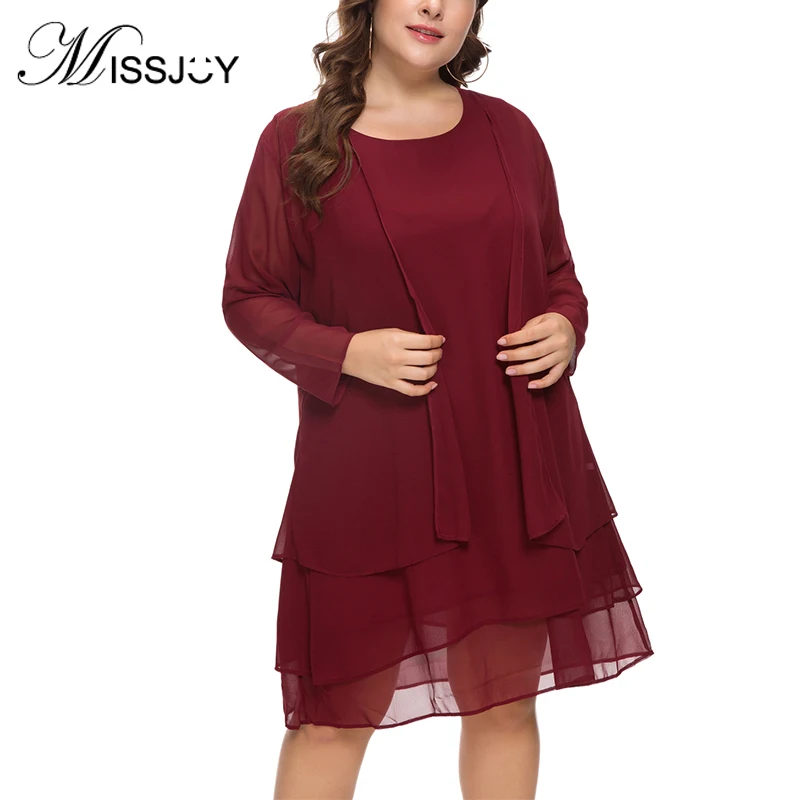 Женское шифоновое платье размера плюс платья для матери невесты с курткой и