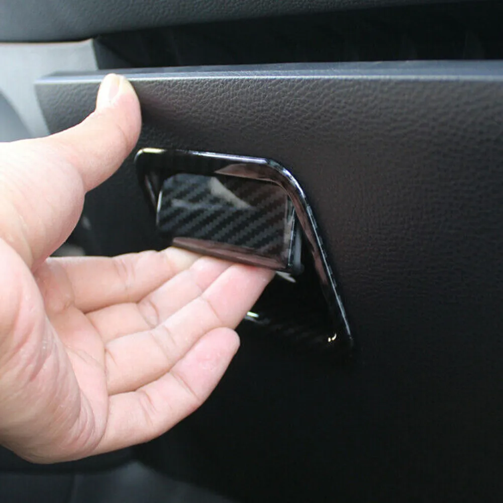 

For Toyota Corolla 19-2021 Storage Box Handle Cover Trim Co-Pilot Storage Box Handle Cover Carbon Fiber Co-Pilot Auto Goods
