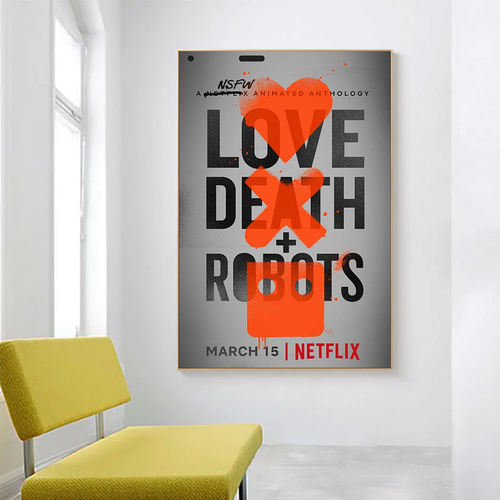 Постер для ТВ сериала Love Death And Robot Hd печать холст картина украшение гостиной и