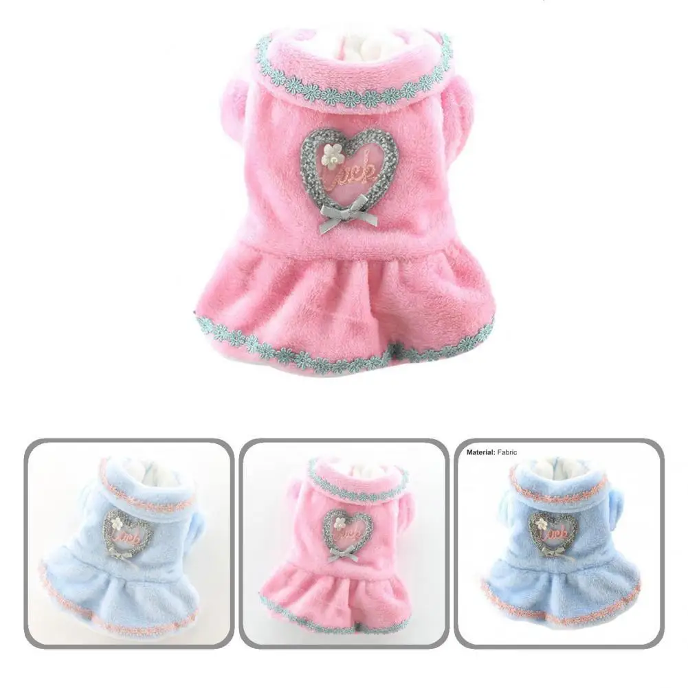 

Skin-friendly Pretty Fashion Puppy Thickened Skirt Soft Pet Skirt Elegant for Small Dogs