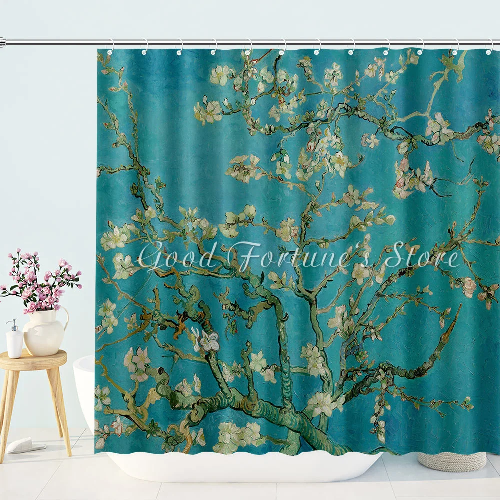 

Van Gogh Blossom Vintage Fabric Shower Curtain