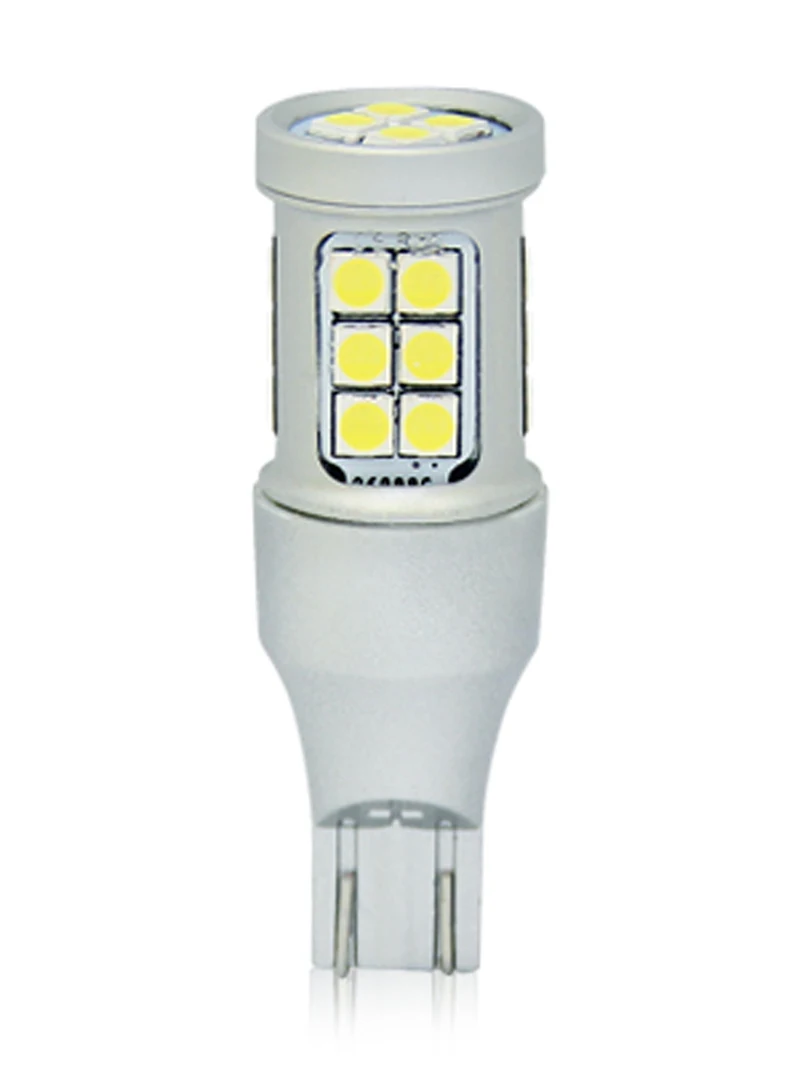 

2 шт., автомобисветодиодный светодиодные лампы T15 T16 921 W16W 3030SMD 1800 люмен