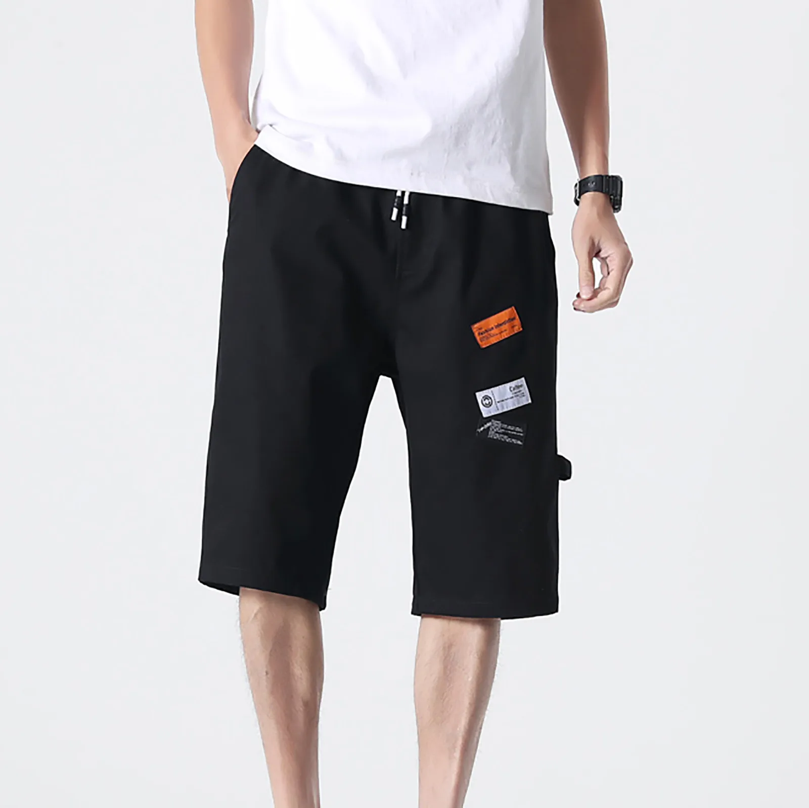 

Men's Fashion Classic Shorts male Large size Twill Relaxed Fit Casual Wear Pocket Shorts Pants short homme grande taille N1