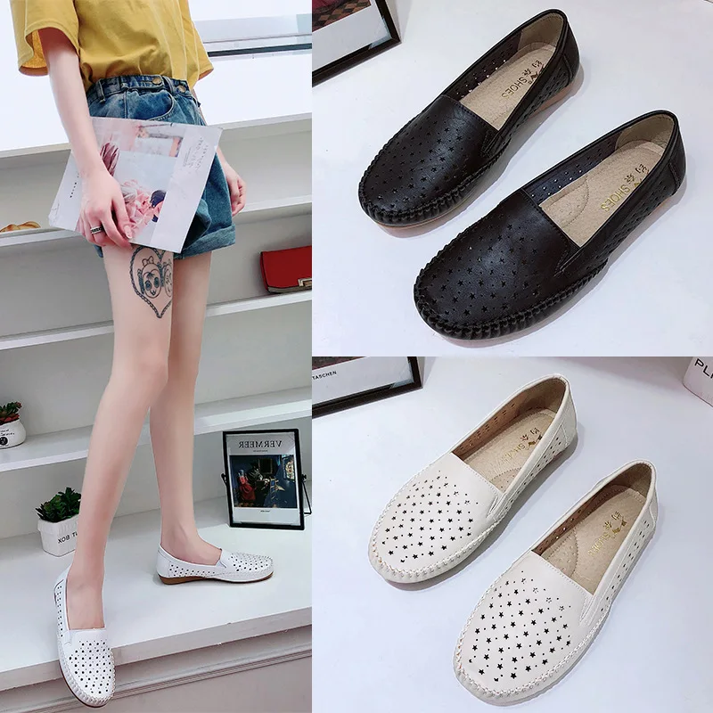

Summer Plus Size 43 Women Shoes Fashion Sneakers Women Flats Shoes Woman Slip-On Soft Bottom Non-slip Breathable Womens Shoes