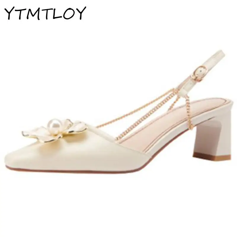 Женские босоножки на танкетке элегантные французские сандалии высоком каблуке с