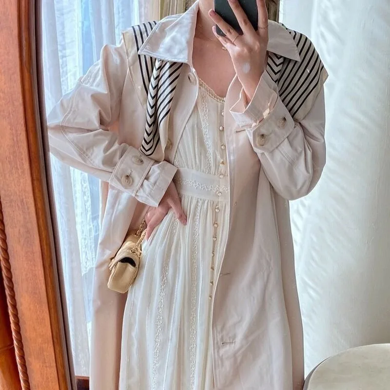 

French Elegant Long Fairy Dress Full Sleeves Women Square Collar Vintage Dress Party Wedding One Piece Spring Women's Clothing