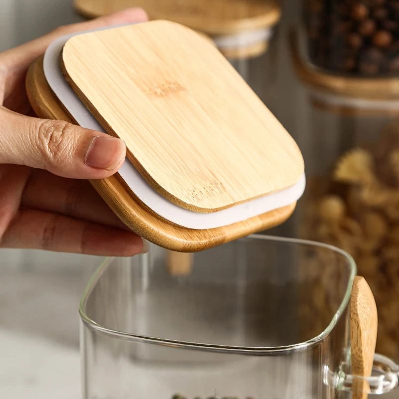 Кухонная бутылка для хранения коробка емкость бутылки прозрачная стеклянная