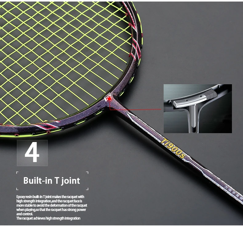 Professional Max 35LBS Ultralight Carbon Fiber Badminton Racket Sports Racquet Training Rackets Free For String Overgrip Bags