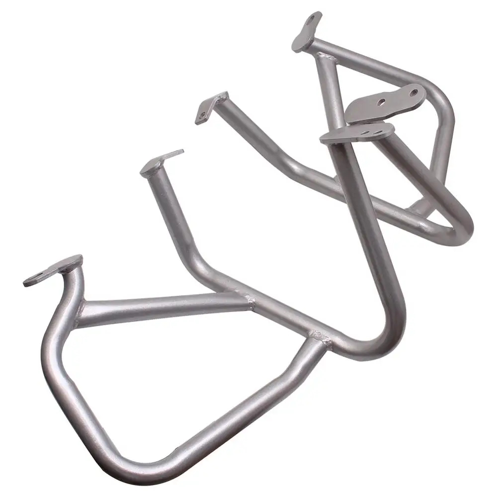 Нижняя Серебристая трубчатая стальная защита двигателя на автотрассе прутков