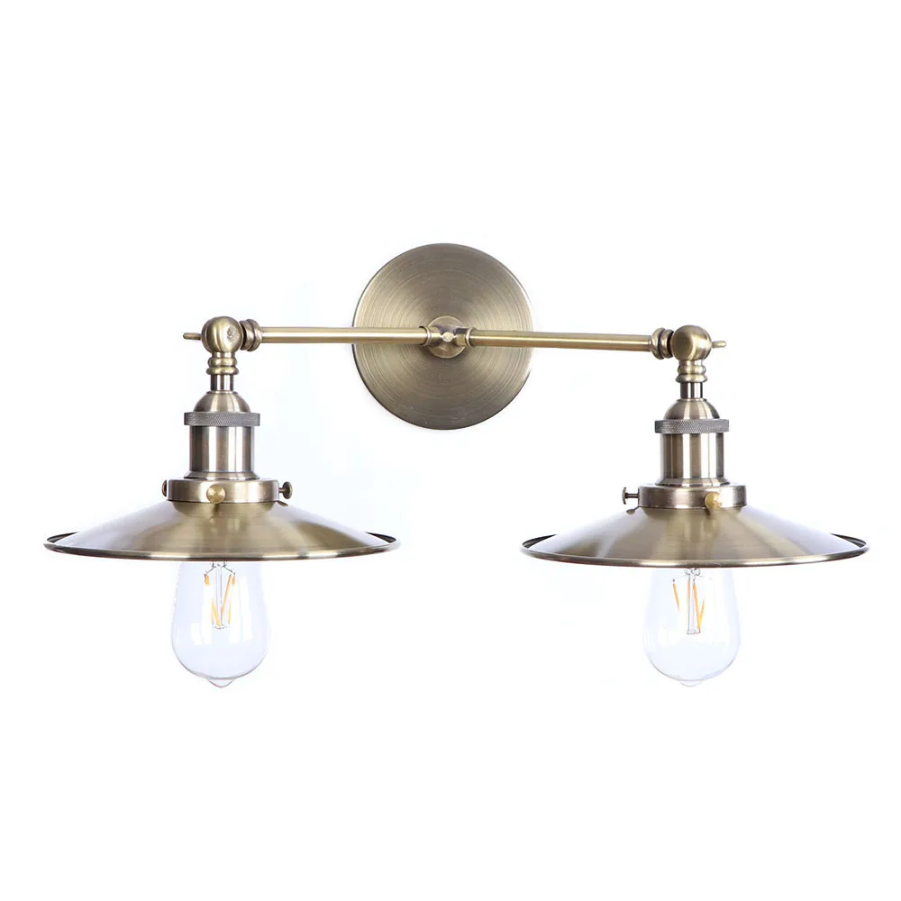 Лофт Настенный светильник металлический внутренний ing E27 E26 настенный два