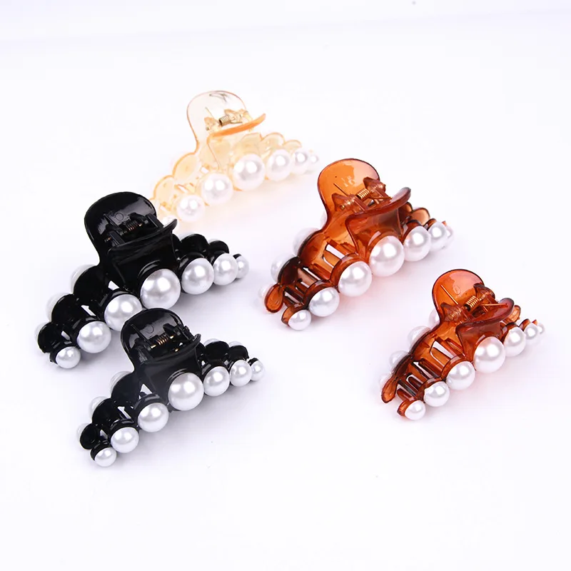 

New Fashion Simple large pearl clip Bangs Hairgrip Hair Claws Women girl Barrette Hair Accessories Headdress