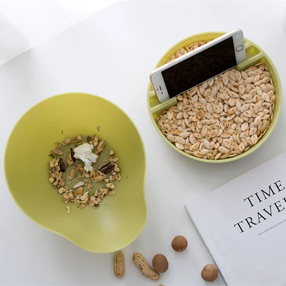 Креативная форма чаша двойная ленивая Дыня гостиная закуски конфетная тарелка