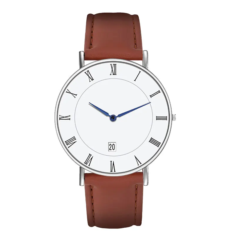 Brown Silver Роскошные Брендовые женские часы римские цифровые часы с датой синий указатель инновационный дизайн календарь женские наручные часы - Цвет: Brown Silver