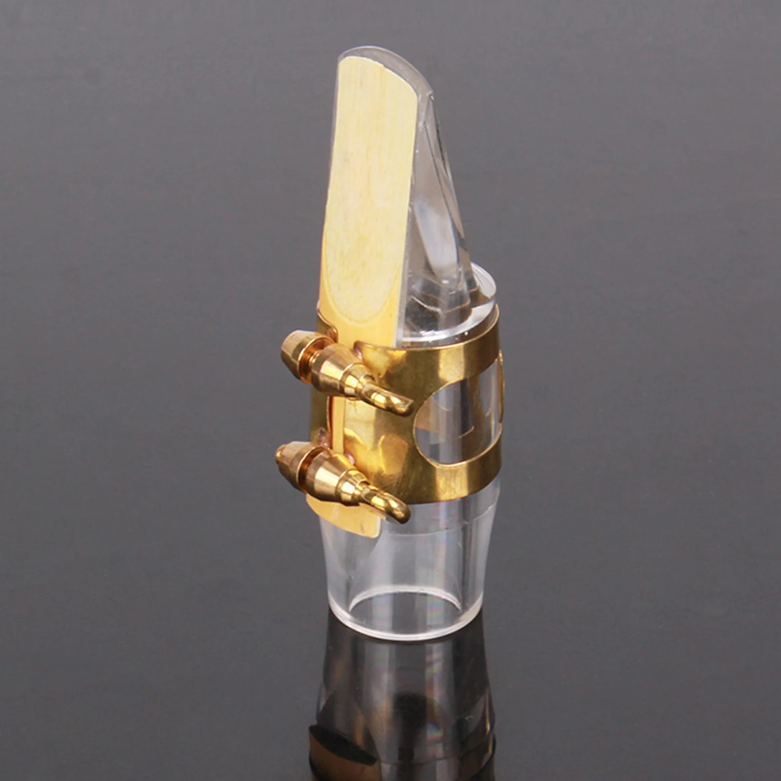 E flat Crystal Mouthpiece Kit Set Alto Saxophone Transparent with Clip/Reed Portable for Music Player Sax Accessories | Спорт и