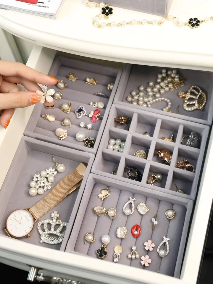 Ящик для хранения ювелирных изделий сделай сам серый ящик из мягкого бархата