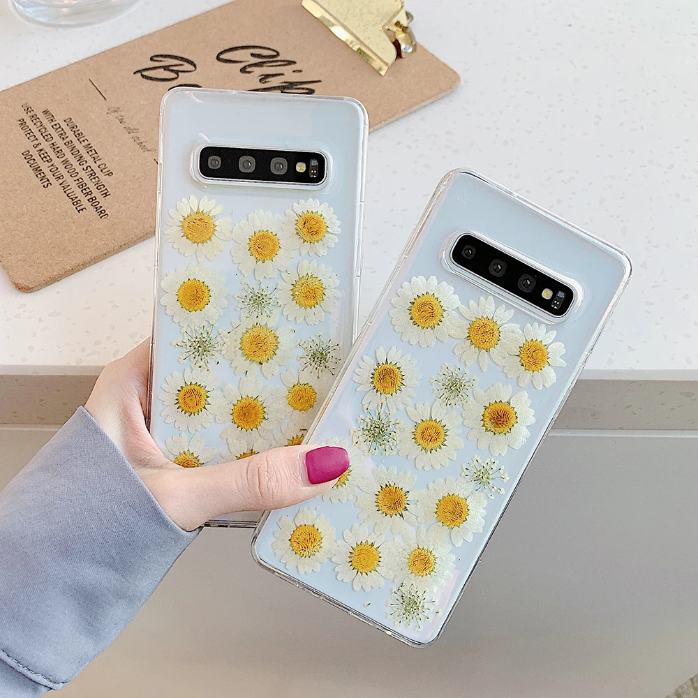 Чехол LOVECOM для Samsung Note 10 Pro S8 S9 S10 Plus 8 с цветочным рисунком мягкая эпоксидная