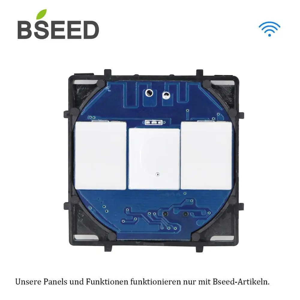 Bseed ЕС Стандартный на базе Wi Fi сенсорный выключатель не диммер AC 110 ~ 240V 1 Gang 2 3