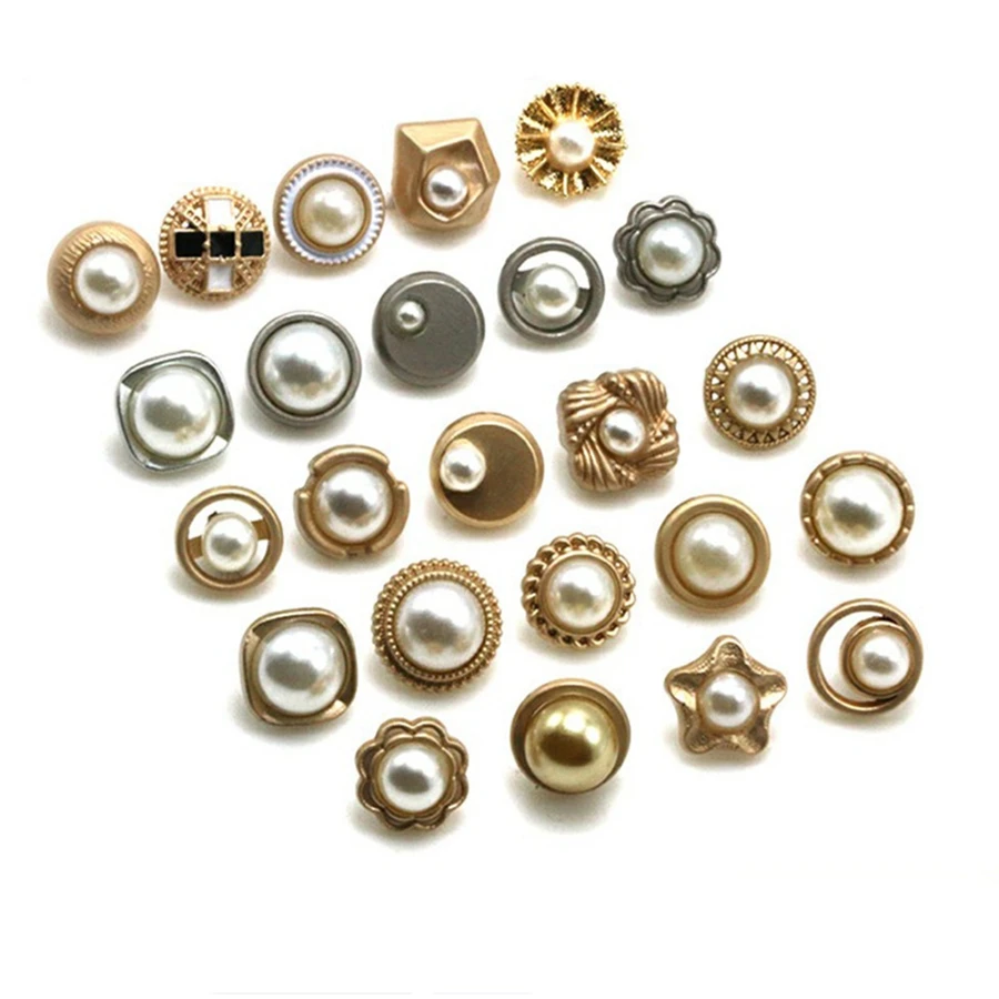 10 шт. металлические жемчужные пуговицы мм|Пуговицы| |